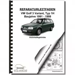 VW Golf 3 Variant 1995-1999 4 Gang Automatikgetriebe 01M Reparaturanleitung