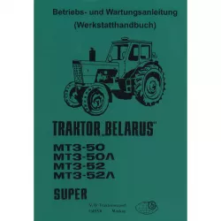 Belarus MT3-50 MT3-52 Super Traktor Wartungsanleitung Werkstatthandbuch