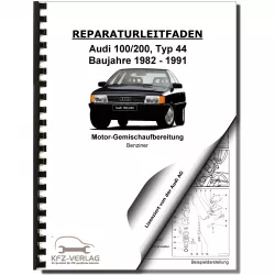Audi 100/200 1982-1991 1B3-Vergaser TSZ-H Zündanlage 75 PS Reparaturanleitung