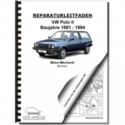 VW Polo 2 86C (81-94) 1,0l 1,3l Benzinmotor 45-54 PS Mechanik Reparaturanleitung