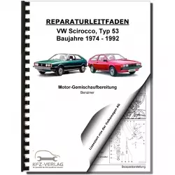 VW Scirocco 53 (74-92) 4-Zyl. PIC und 2E3 Vergaser Zündanlage Reparaturanleitung