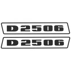 Deutz D2506 Schwarz bis 1974 Schlepper Traktor Aufkleber Klebefolie Groß