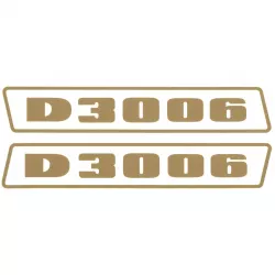 Deutz D3006 Gold bis 1974 Schlepper Traktor Aufkleber Klebefolie Groß