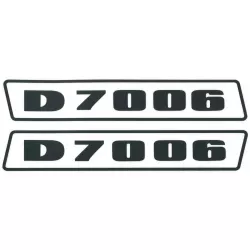 Deutz D7006 Schwarz bis 1974 Schlepper Traktor Aufkleber Klebefolie Groß