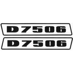 Deutz D7506 Schwarz bis 1974 Schlepper Traktor Aufkleber Klebefolie Klein Schmal