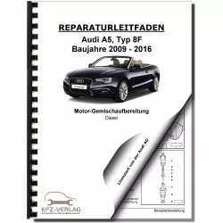 Audi A5 8F (09-16) Diesel 120-177 PS Einspritz- Vorglühanlage Reparaturanleitung