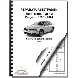 SEAT Toledo 1M (98-04) Diesel Einspritz- Vorglühanlage 86 PS Reparaturanleitung