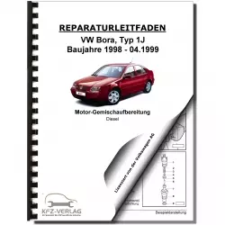 VW Bora 1J 1998-1999 Direkteinspritz- Vorglühanlage 1,9l Reparaturanleitung