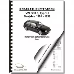 VW Golf 3 1H (91-99) Diesel-Einspritz- und Vorglühanlage 1,9l Reparaturanleitung