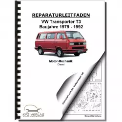 VW Transporter T3 1979-1992 1,6l 1,7l Dieselmotor 50-70 PS Reparaturanleitung