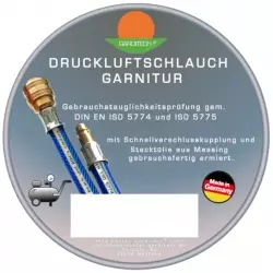 Markenqualität vom Hose-Center Garditech. Qualitätsschlauch made in Germany