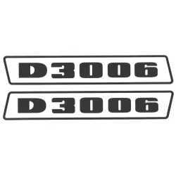 Deutz D3006 Schwarz bis 1974 Schlepper Traktor Aufkleber Klebefolie Groß