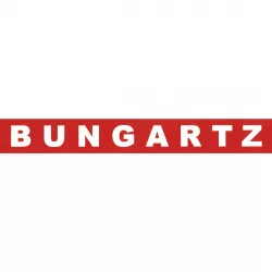 Bungartz Weiß Rot Schriftzug Schlepper Traktor Aufkleber Klebefolie