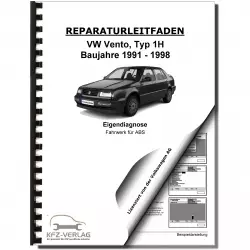 VW Vento Typ 1H 1991-1998 Eigendiagnose Fahrwerk für ABS Reparaturanleitung