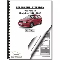 VW Polo 3 Typ 6N (94-02) Eigendiagnose Elektrische Anlage Reparaturanleitung
