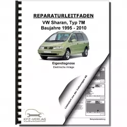 VW Sharan Typ 7M (95-10) Eigendiagnose Elektrische Anlage Reparaturanleitung