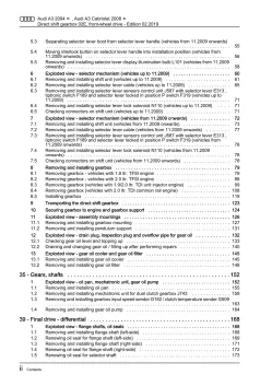 Audi A3 8P 2003-2012 6 speed direct shift gearbox 02E 4wd repair manual eBook