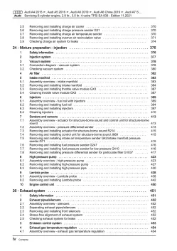 Audi A4 8W 2015-2019 servicing petrol engines 340-462 hp repair manual eBook