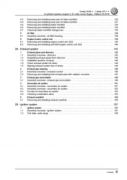 VW Caddy type 2C 2010-2015 4-cyl. 1.6l petrol engines 102 hp repair manual pdf