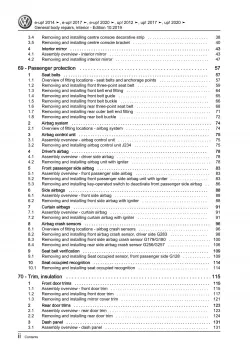 VW eUp! BL2 from 2016 general body repairs interior repair workshop manual pdf