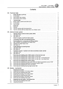 VW Golf 4 type 1J 1997-2006 brake systems repair workshop manual pdf ebook