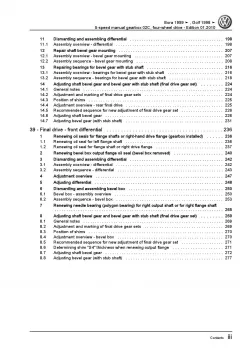 VW Golf 4 type 1J (97-06) 5 speed manual gearbox 02C repair workshop manual pdf