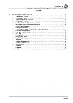 VW Golf 4 1J (97-06) self-diagnosis for automatic gearbox 01M repair manual pdf
