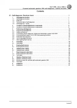 VW Golf 4 1J (97-06) self-diagnosis for automatic gearbox 09A repair manual pdf