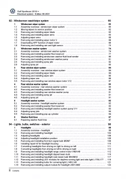 VW Golf 7 Sportsvan AN 2018-2020 electrical system repair workshop manual pdf