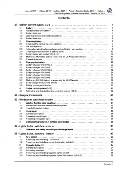 VW Golf 7 Sportsvan AN 2018-2020 electrical system general info workshop manual