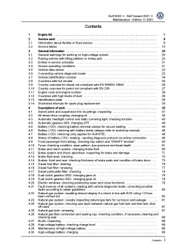 VW Golf 8 Variant type CG from 2020 maintenance repair workshop manual pdf file