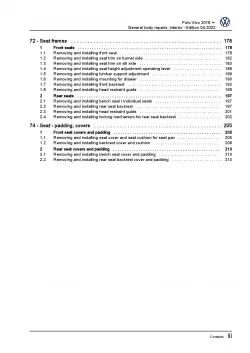 VW Polo Vivo 6R (17>) general body repairs interior repair workshop manual pdf