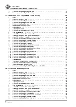 VW Polo Vivo 6R (17>) general body repairs exterior repair workshop manual pdf