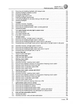 VW Sharan type 7N 2010-2015 electrical system repair workshop manual pdf ebook