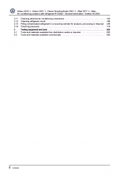 VW Sharan 7N 2015-2022 air conditioning systems refrigerant R1234yf manual pdf