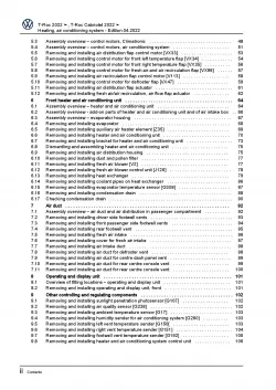 VW T-Roc Cabrio AC 2021-2023 heating air conditioning system repair manual pdf