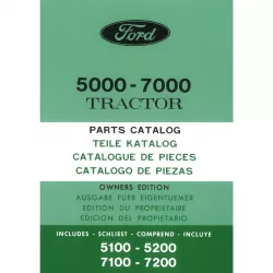 Fordson Ford 5000 7000 5100 5200 7100 7200 - Traktor Ersatzteilliste