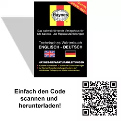 Englisch - Deutsch Technisches Wörterbuch für Haynes Reparaturanleitungen