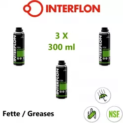 INTERFLON Fin Grease 3x 300 ml Aerosol Mehrzweckfett Schmiermittel MicPol
