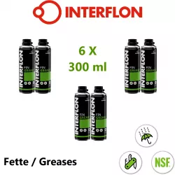 INTERFLON Fin Grease 6x 300 ml Aerosol Mehrzweckfett Schmiermittel MicPol