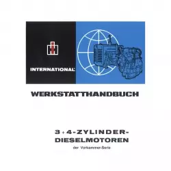 IHC 3 und 4 Zylinder Dieselmotor der Vorkammer Serie Traktor Werkstatthandbuch