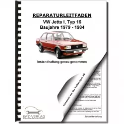 VW Jetta 1 Typ 16 1979-1984 Instandhaltung Inspektion Wartung Reparaturanleitung