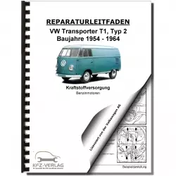 VW Transporter T1 1954-1964 Kraftstoffversorgung Vergaser Reparaturanleitung