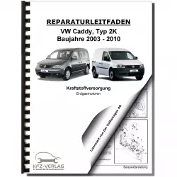 VW Caddy Typ 2K 2003-2010 Kraftstoffversorgung Erdgasmotoren Reparaturanleitung