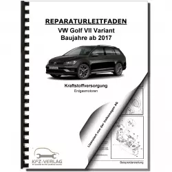 VW Golf 7 Variant (17>) Kraftstoffversorgung Erdgasmotoren Reparaturanleitung
