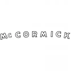 IHC International McCormick Sitzschale Traktor Aufkleber Klebefolie schwarz weiß