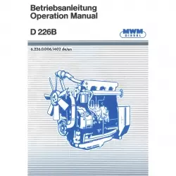 MWM Dieselmotor D226 B 2 bis 6 Zylinder Traktor Betriebsanleitung