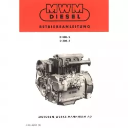 MWM Betriebsanleitung Dieselmotor D308-2 D308-3 Traktor Bedienungsanleitung