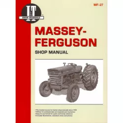 Massey Ferguson MF135 MF150 MF165 Diesel Benzin Traktor Reparaturanleitung I&T