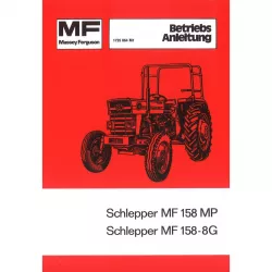Massey Ferguson MF 158 MP 8G Schlepper Traktor Betriebsanleitung